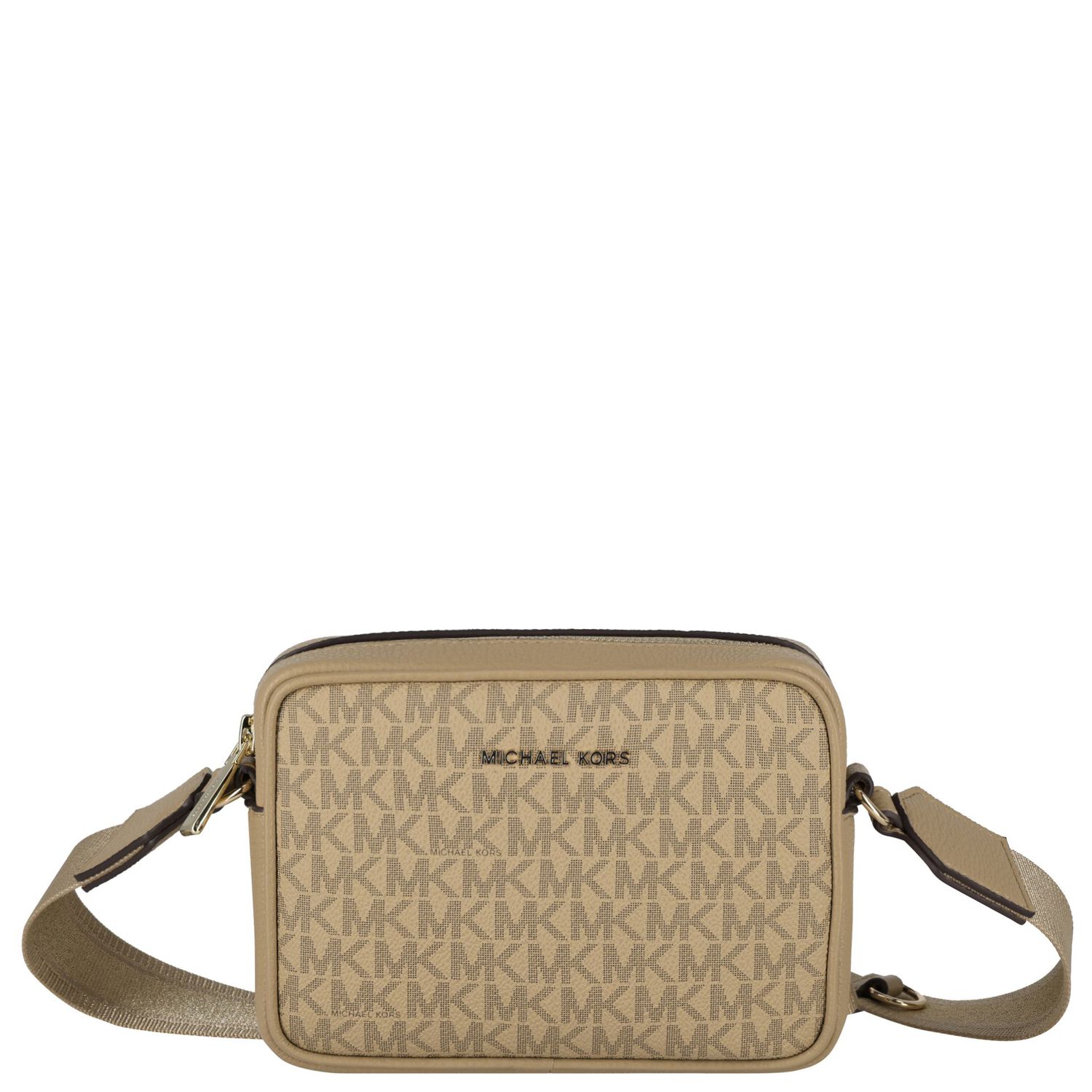 Girls Beige Logo Shoulder Bag, 1, hi-res