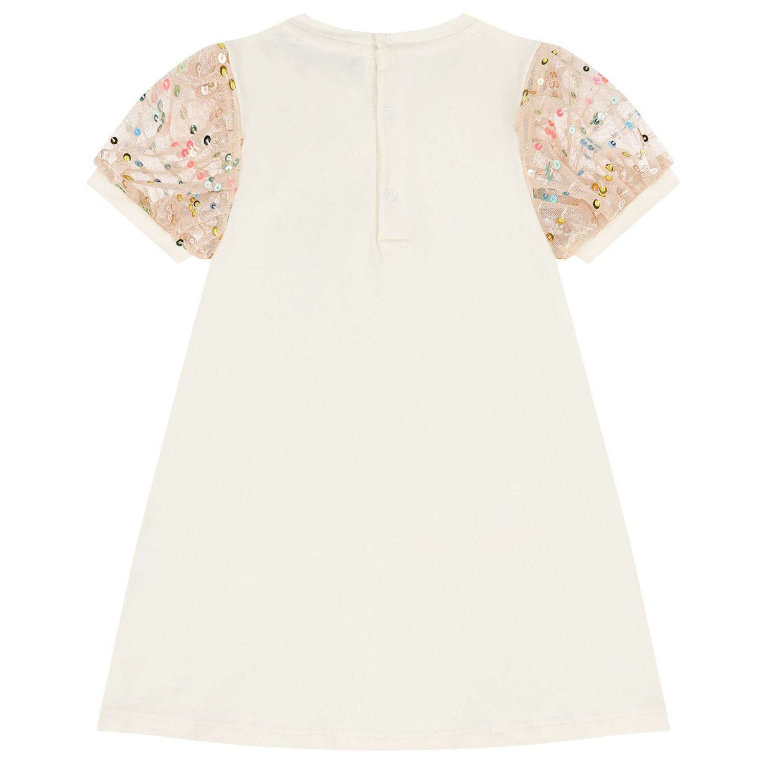 فستان بنات  بطبعة حقيبة باللون العاجي, 1, hi-res image number null