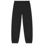 Boys Black Teddy Bear Joggers, 1, hi-res