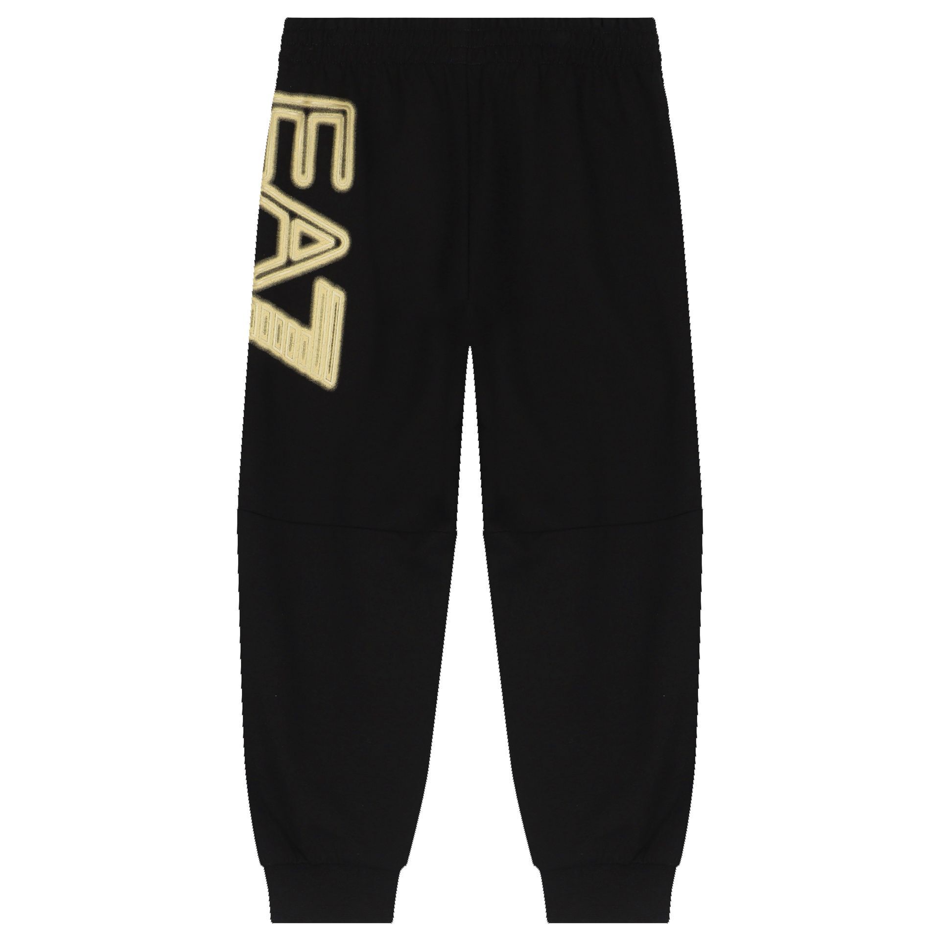 EA7 Emporio Armani Boys Black Logo Joggers Junior Couture UAE