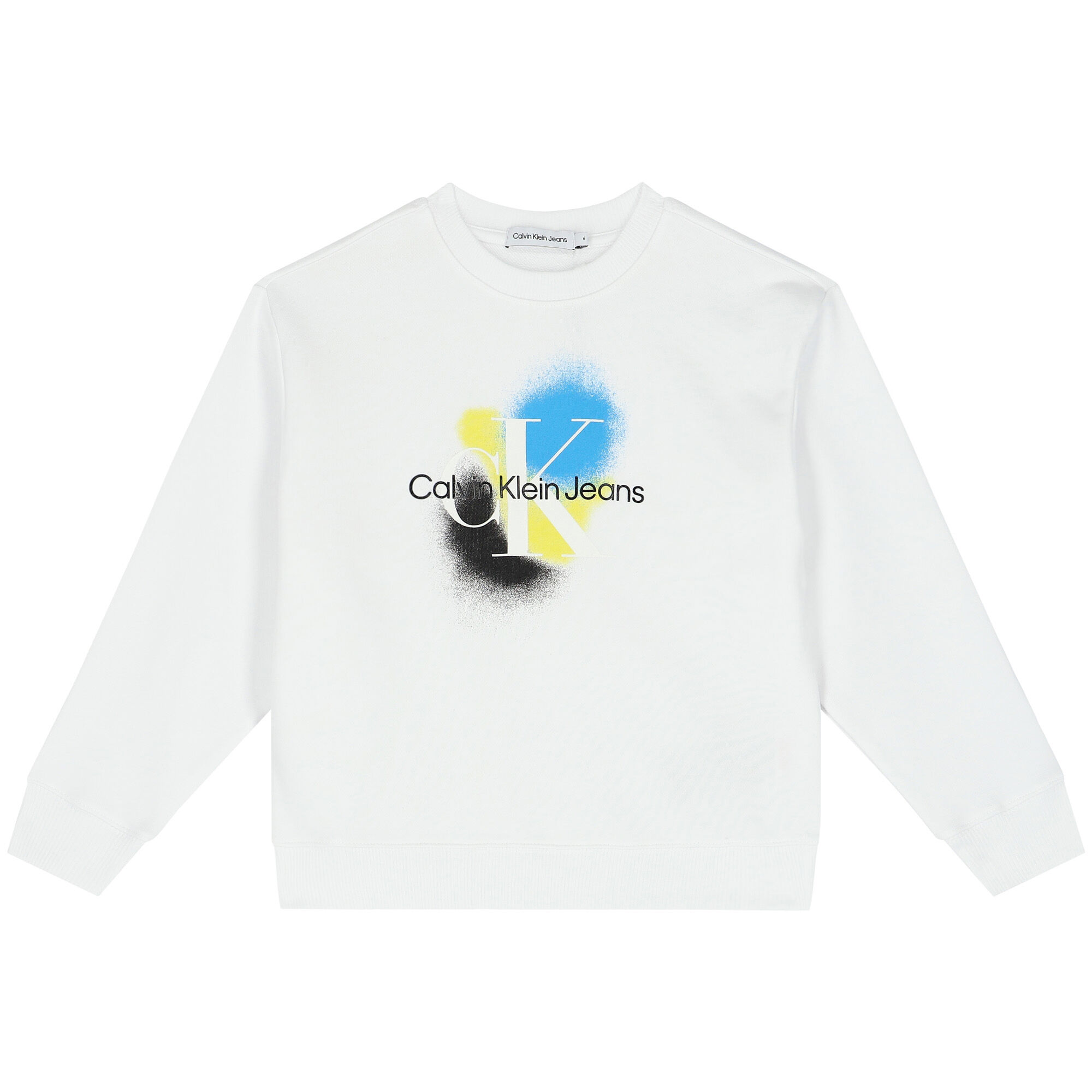 Calvin Klein White Logo Sweatshirt Junior Couture UAE