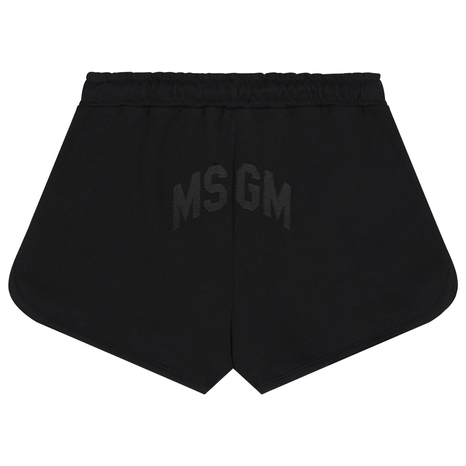 Girls Black Logo Shorts, 1, hi-res