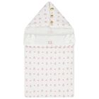 Baby Girls White & Pink Logo Nest, 1, hi-res