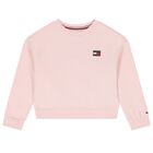 Girls Pink Logo Sweatshirt, 1, hi-res