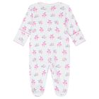 Baby Girls Flamingo Babygrow, 1, hi-res