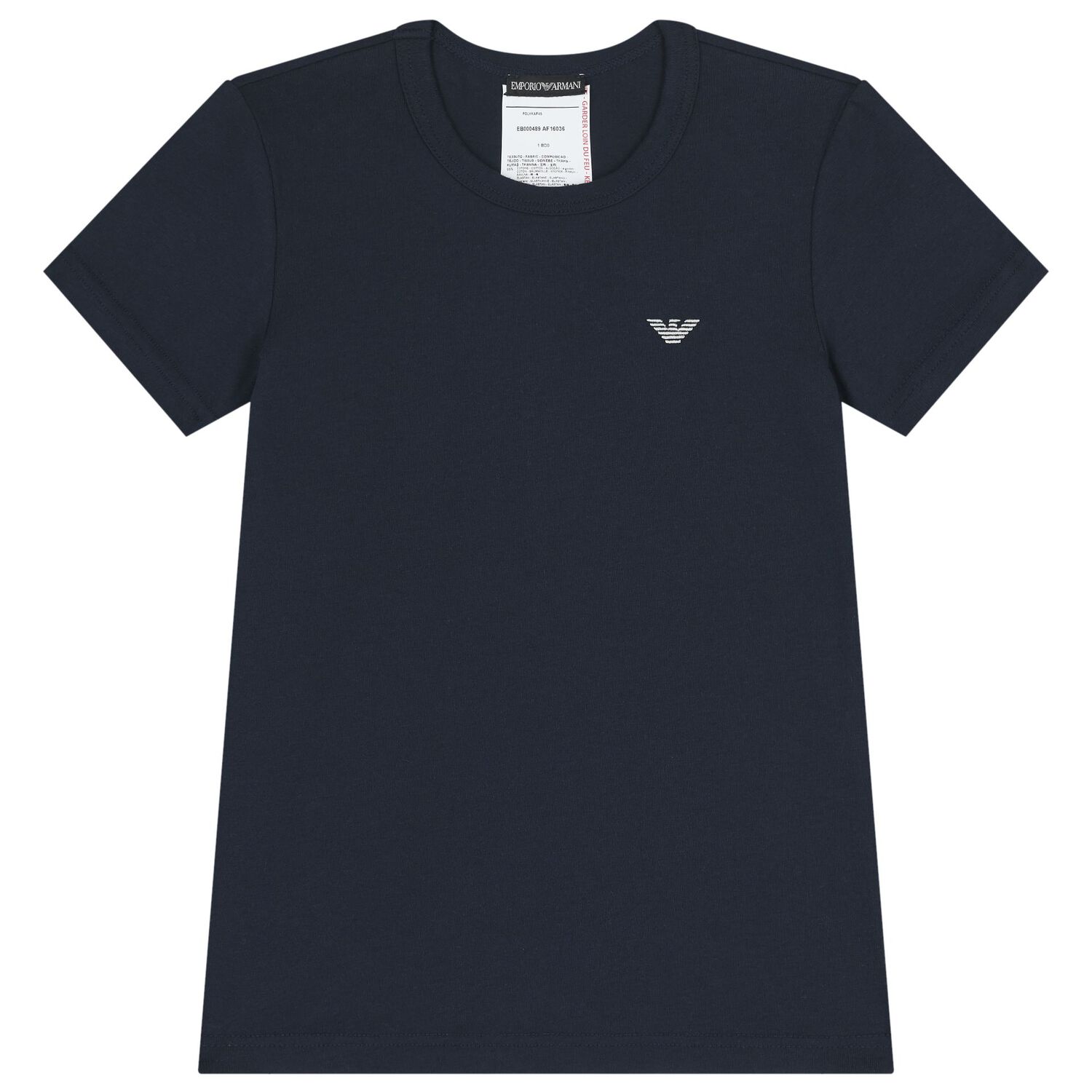 Boys White & Navy Blue T-Shirts ( 2-Pack ), 1, hi-res