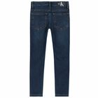 Girls Blue Denim Skinny Jeans, 1, hi-res