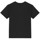 Boys Black Thunderbolt Logo T-Shirt, 2, hi-res