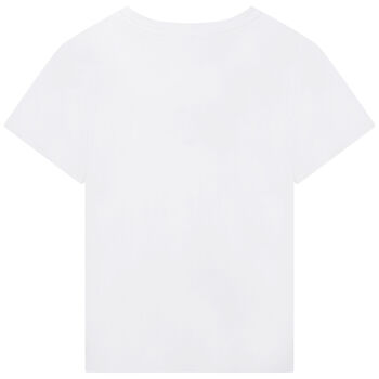 Girls White Logo T-Shirt