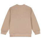 Boys Beige Horse Logo Sweatshirt, 1, hi-res