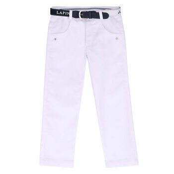 Boys White Trousers