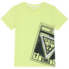 Boys Green Logo T-Shirt, 1, hi-res