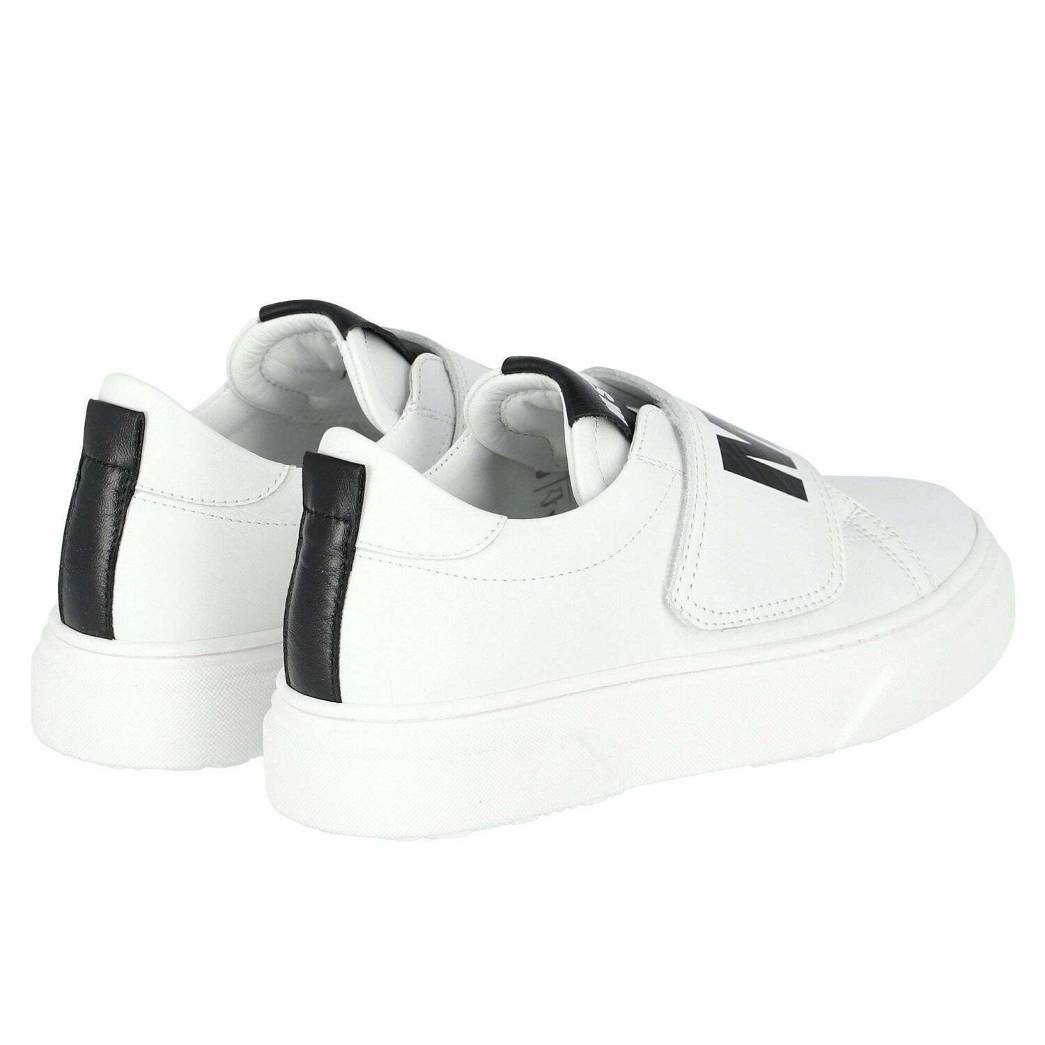 Boys White Logo Trainers, 1, hi-res image number null