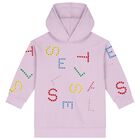 فستان بنات هودي  بالشعار باللون بنفسجي , 1, hi-res