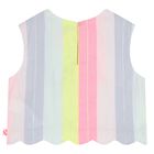 بلوزة بنات مخطط بالشعار باللون الوردى, 1, hi-res