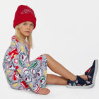 Navy Blue Varsity Tiger Logo Trainers, 1, hi-res