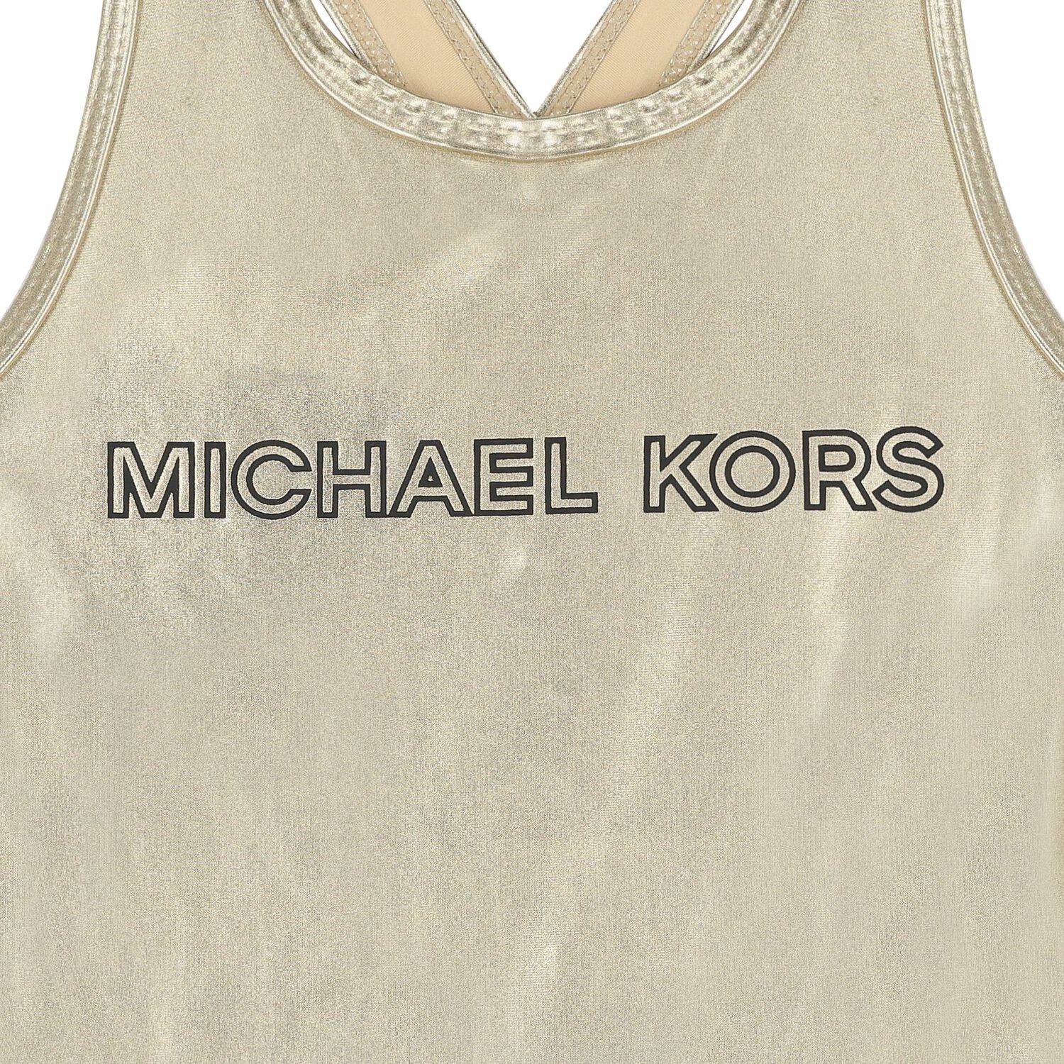 Girls Gold Logo Swimsuit, 1, hi-res image number null