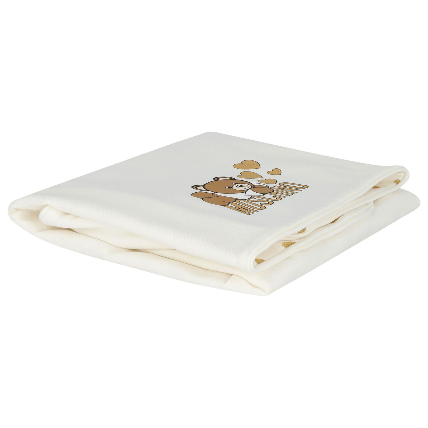 Baby Girls Ivory Teddy Bear Logo Blanket, 1, hi-res image number null