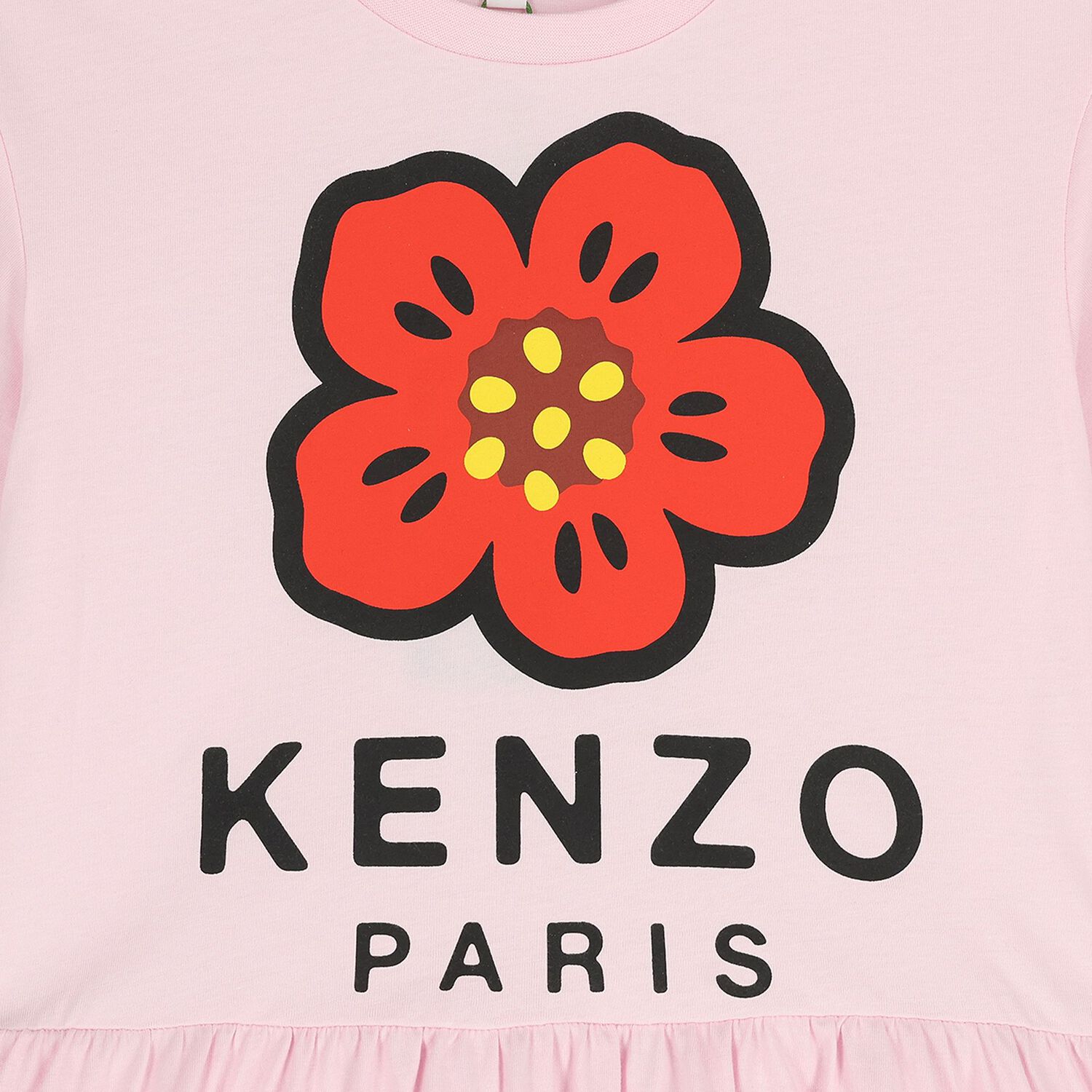 Girls Pink Boke Flower Dress, 1, hi-res