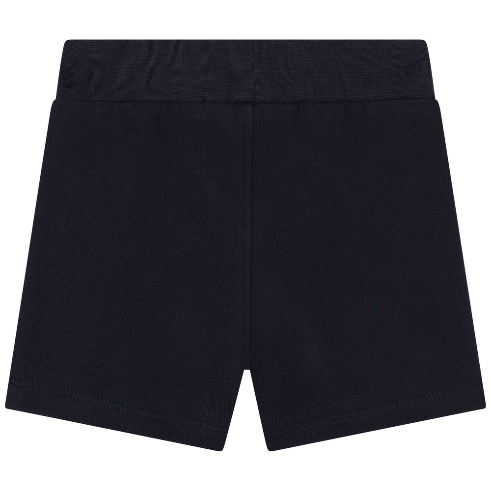 BOSS Baby Boys Navy Blue Logo Shorts Junior Couture UAE