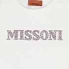 فستان بالشعار باللون الابيض للبنات , 1, hi-res