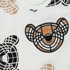 White Thomas Bear Baby Romper, 1, hi-res