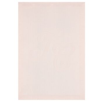 بطانية بنات محبوكة باللون الوردي