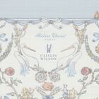 Ivory & Blue Toile de Jouy Swaddle Carré Blanket, 1, hi-res