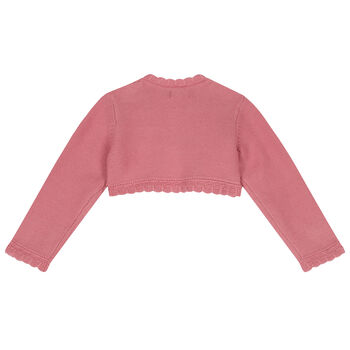 Younger Girls Pink Bolero Cardigan