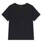 Boys Black Disney Logo T-Shirt, 2, hi-res