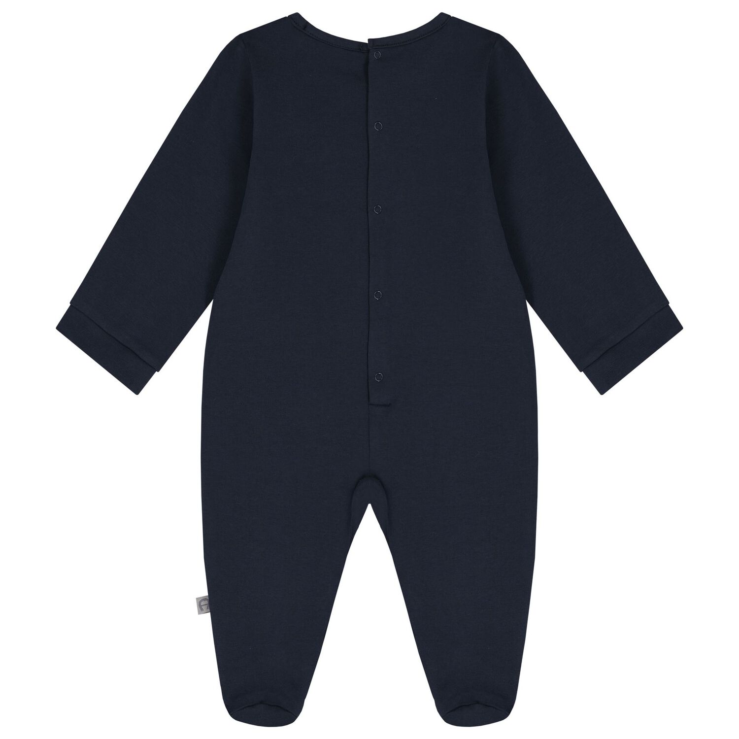Baby Boys Navy Blue Logo Babygrow, 3, hi-res image number null