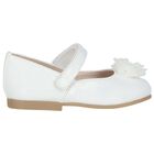 Younger Girls White Patent Leather Shoes, 1, hi-res