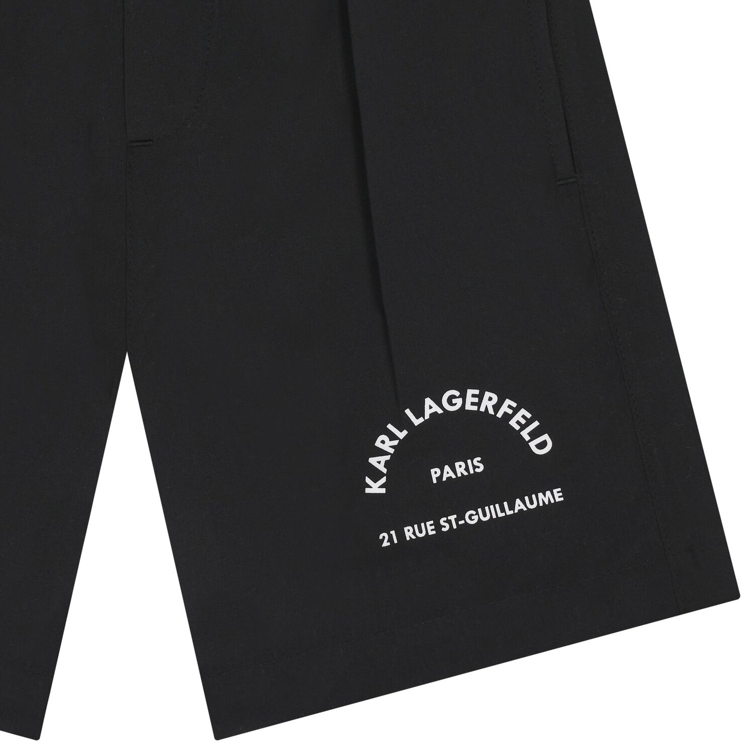Boys Black Logo Swim Shorts, 1, hi-res image number null