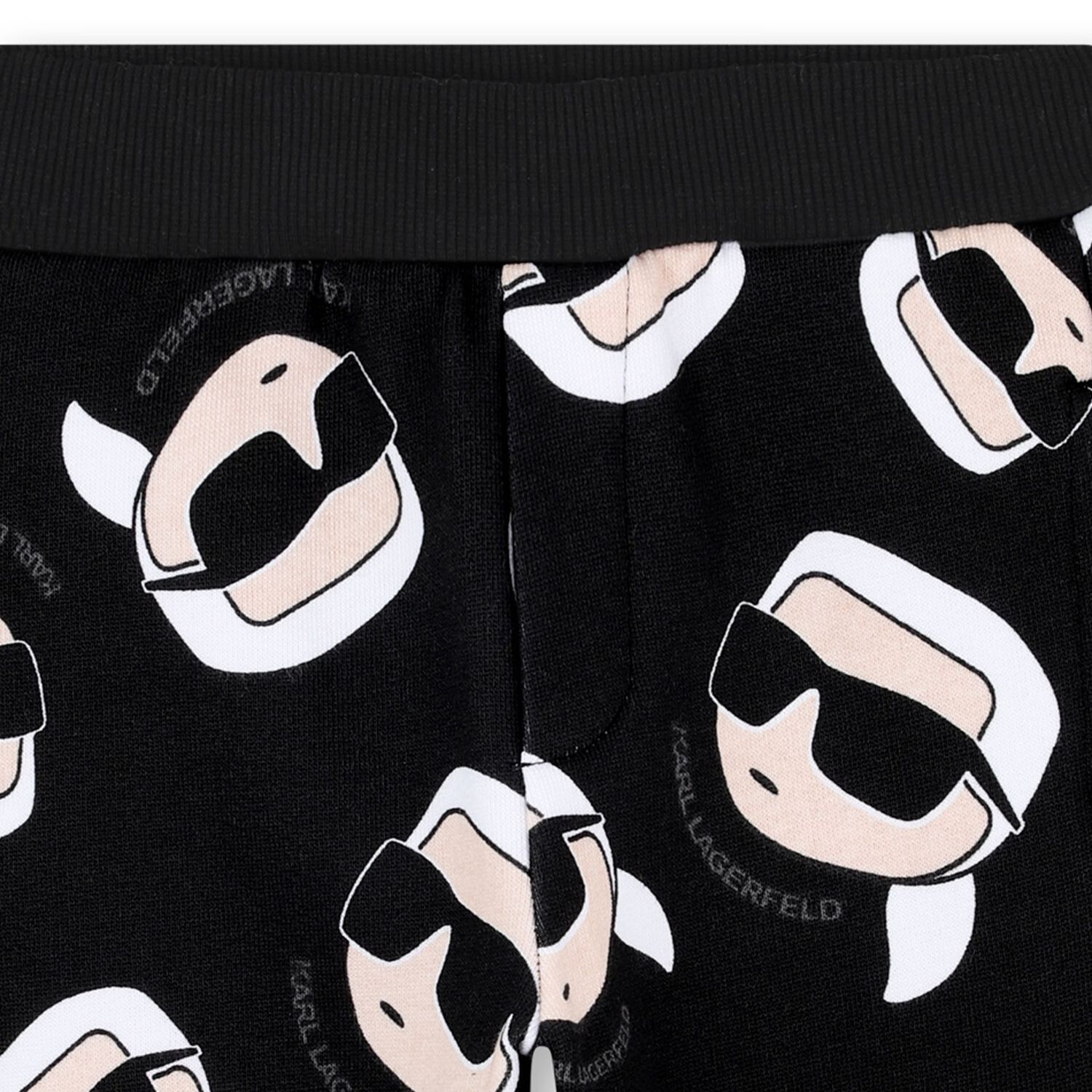 Younger Boys Black Ikonik Kark Joggers, 1, hi-res