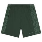 Boys Green Logo Shorts, 1, hi-res