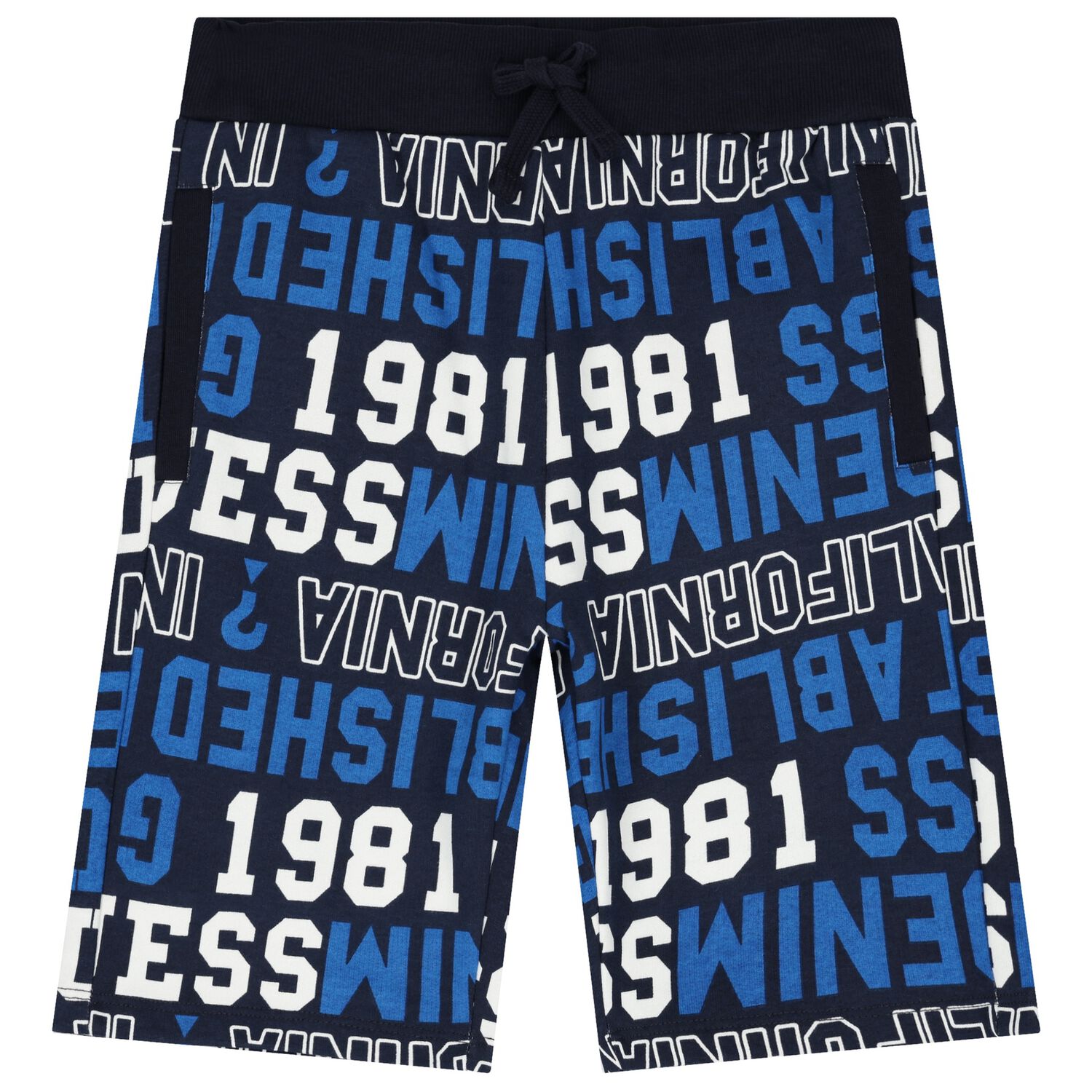 Boys Blue Logo Shorts, 2, hi-res image number null