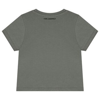 Girls Green Logo T-Shirt
