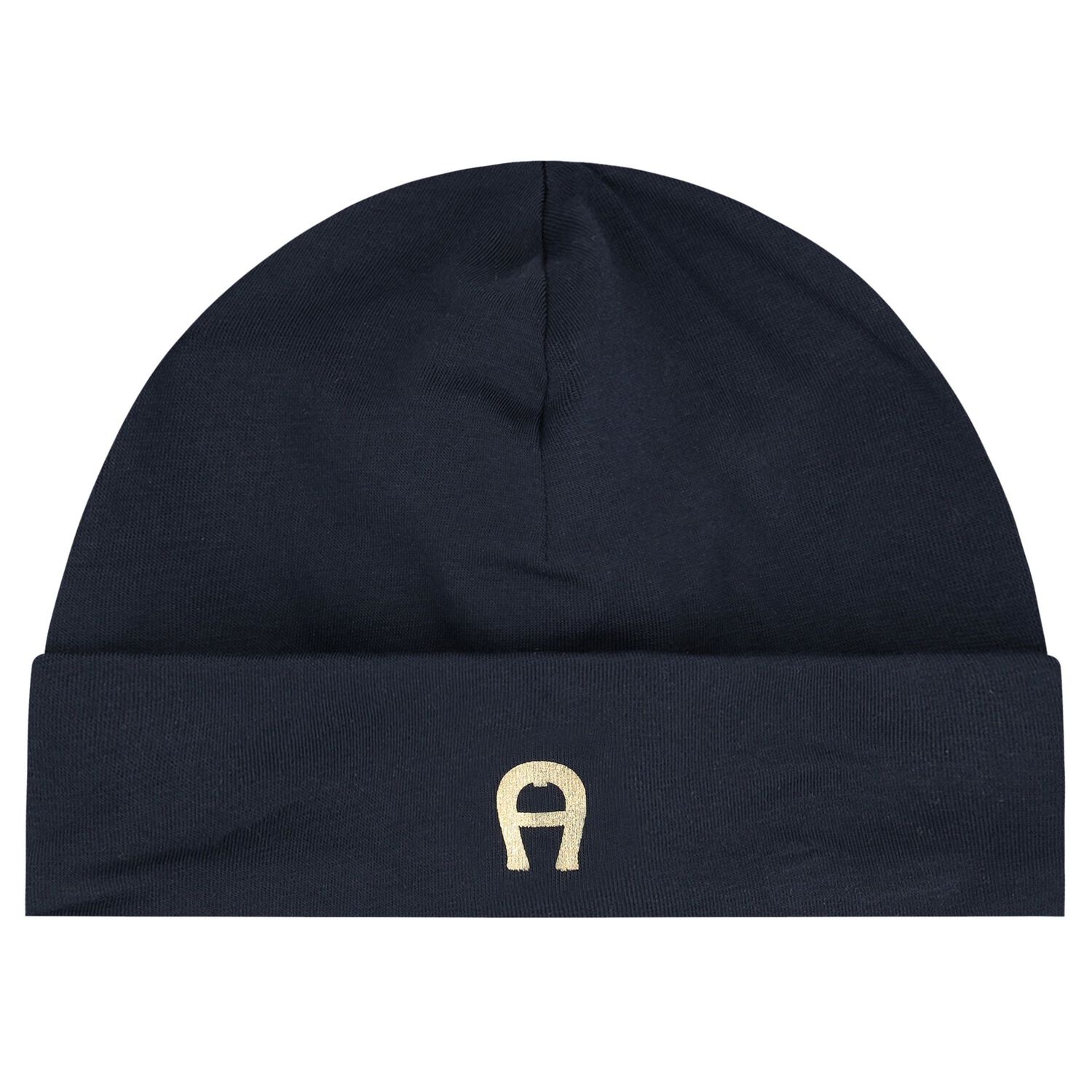 Baby Boys Navy Blue & Gold Logo Babygrow Set, 1, hi-res