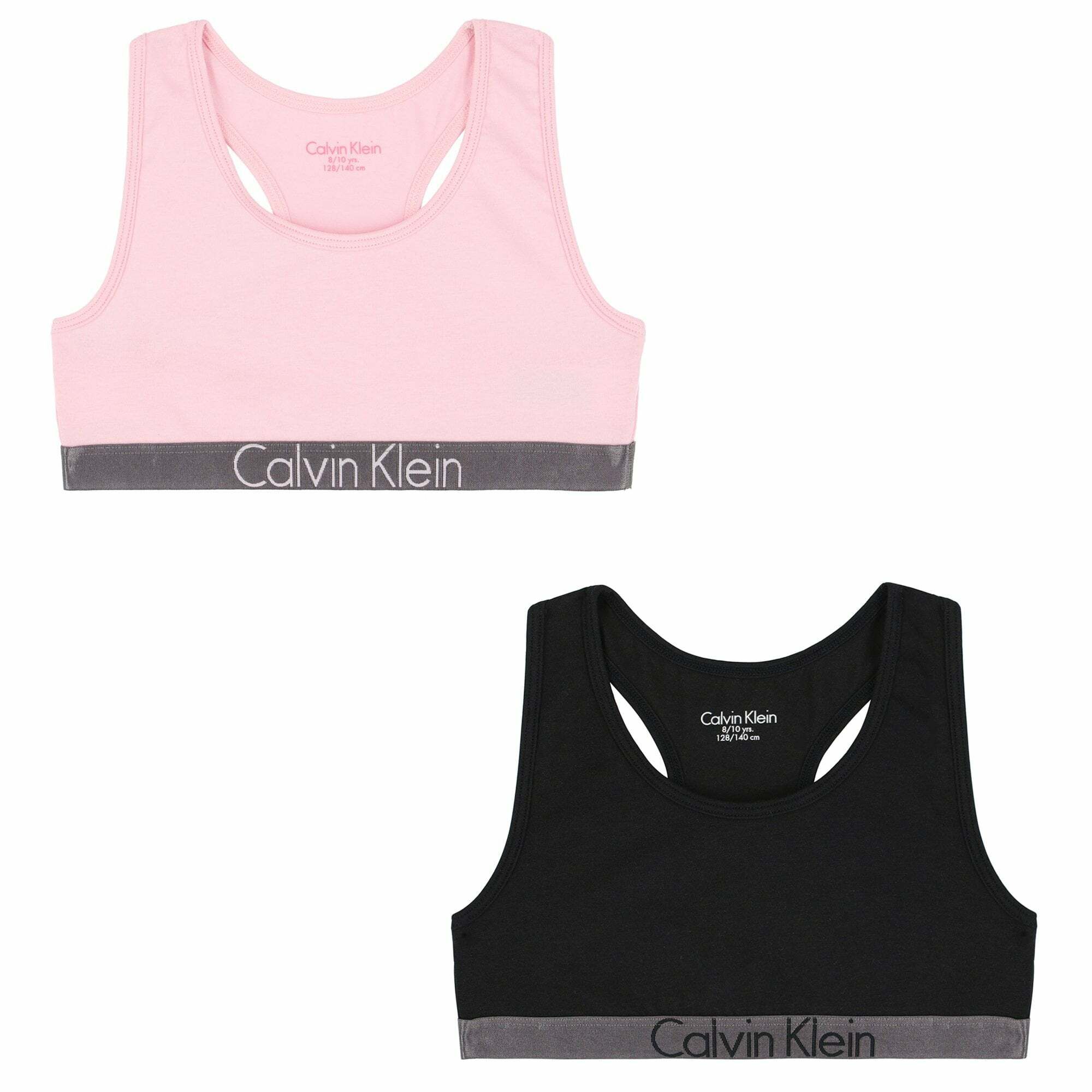 Calvin Klein Girls Black Pink Bra Tops 2 Pack Junior Couture UAE