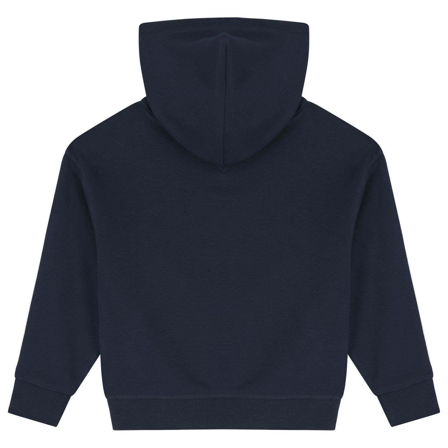 Girls Navy Blue Logo Hooded Top, 1, hi-res