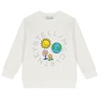 سويت شيرت بنات بطبعه الارض والشمس باللون العاجى , 1, hi-res