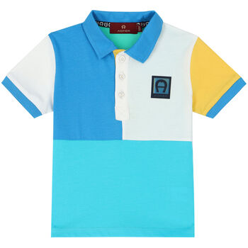 Younger Boys Multi-Colored Logo Polo Shirt