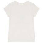 Girls White Polo Bear T-Shirt, 1, hi-res
