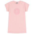 Girls Pink Logo Dress, 1, hi-res