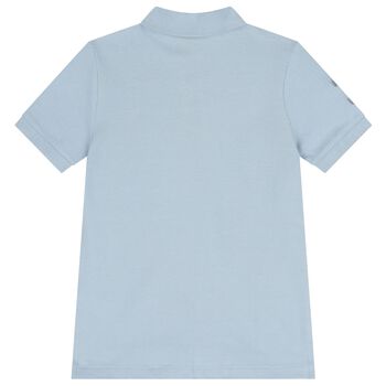 Boys Blue Logo Polo Shirt