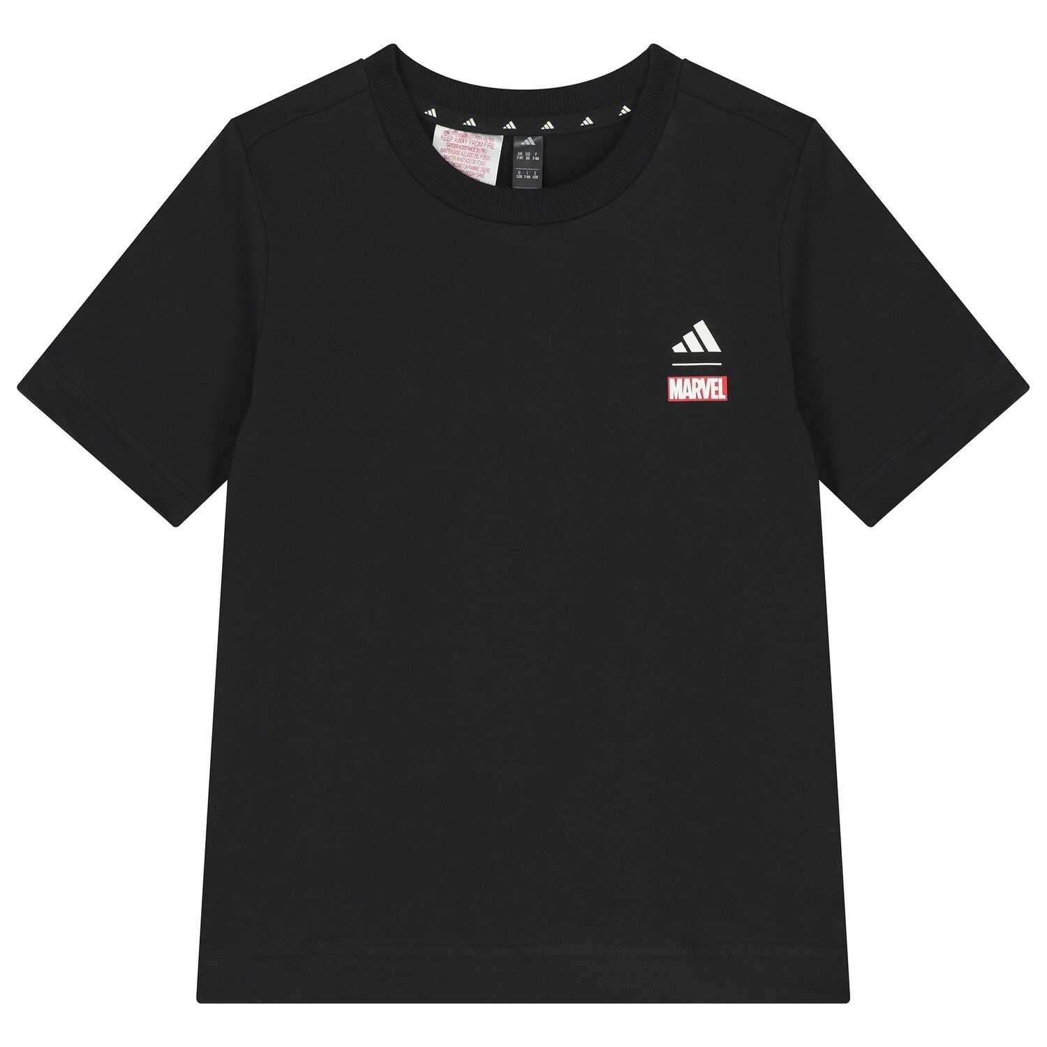 Boys Black Marvel T-Shirt, 1, hi-res