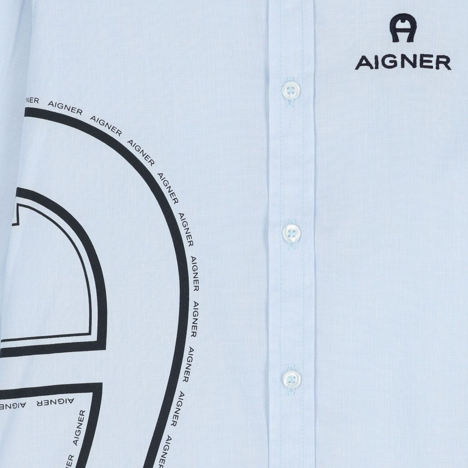 قميص اولاد بالشعار باللون الازرق , 1, hi-res