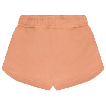 Girls Mini Me Orange Logo Shorts