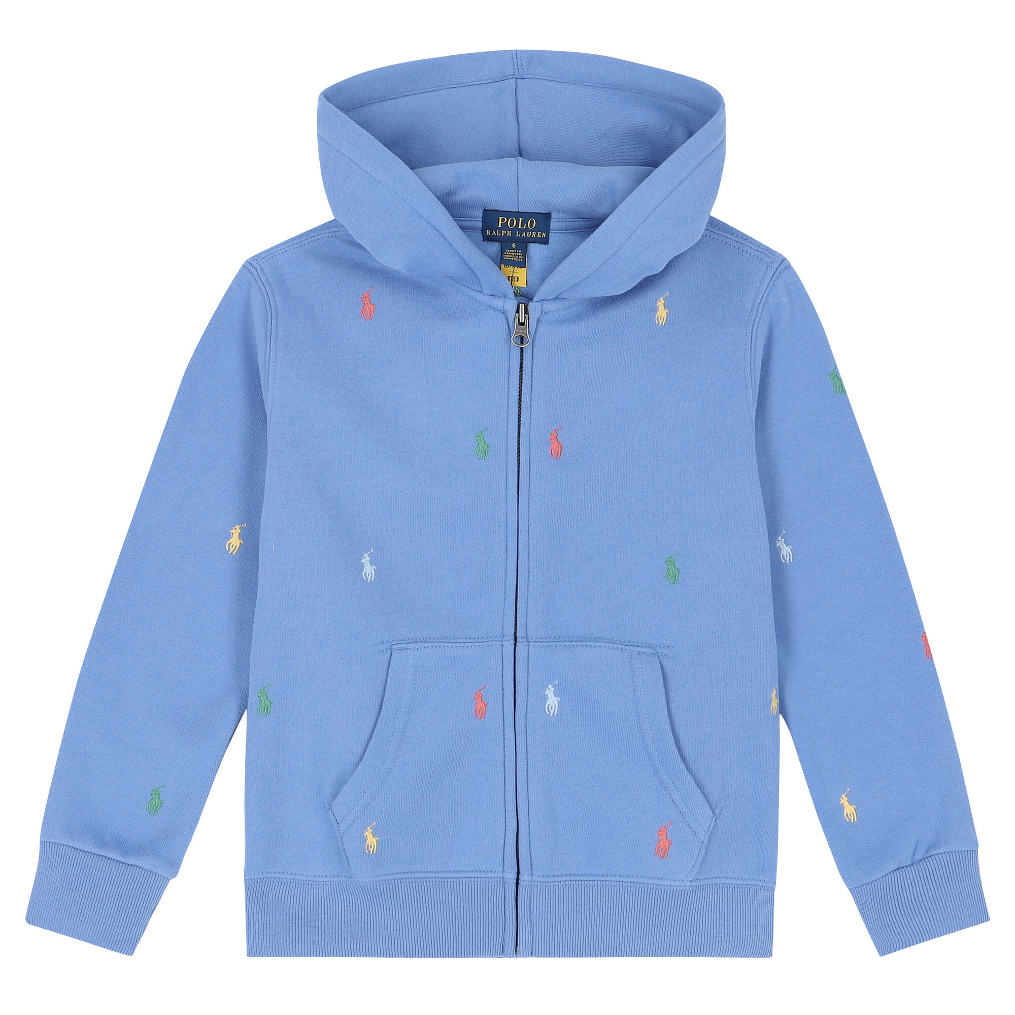 Ralph Lauren Boys Blue Logo Zip Up Top Junior Couture UAE