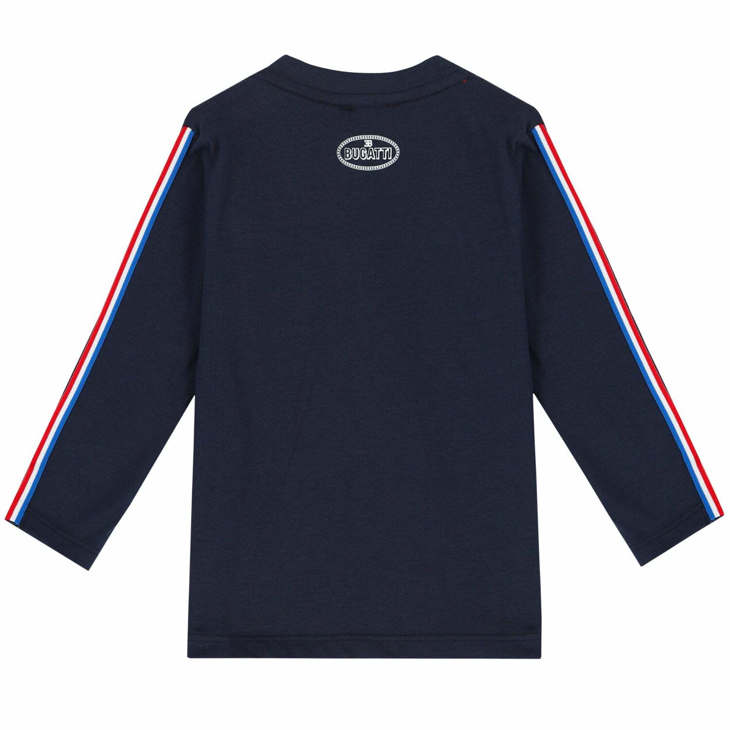 توب باكمام بالشعار باللون الكحلى للاولاد, 1, hi-res